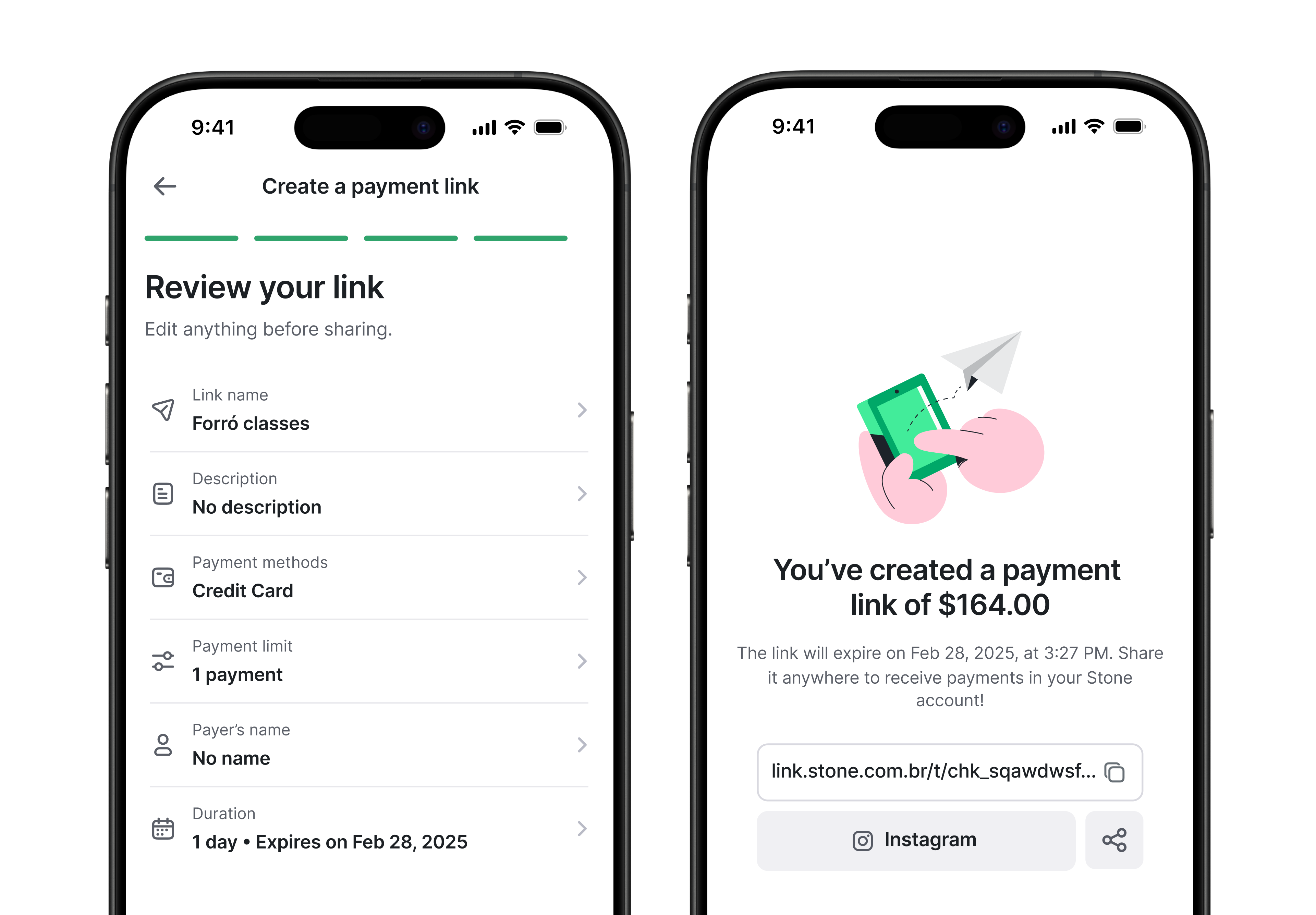 Stone Link app flow preview screen 2